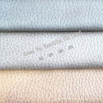 Polyester gaufré rideau de velours Suede / canapé tissu (G69-26)